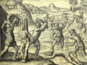 Theodori de Bry's illustration for Las Casas 1598 book